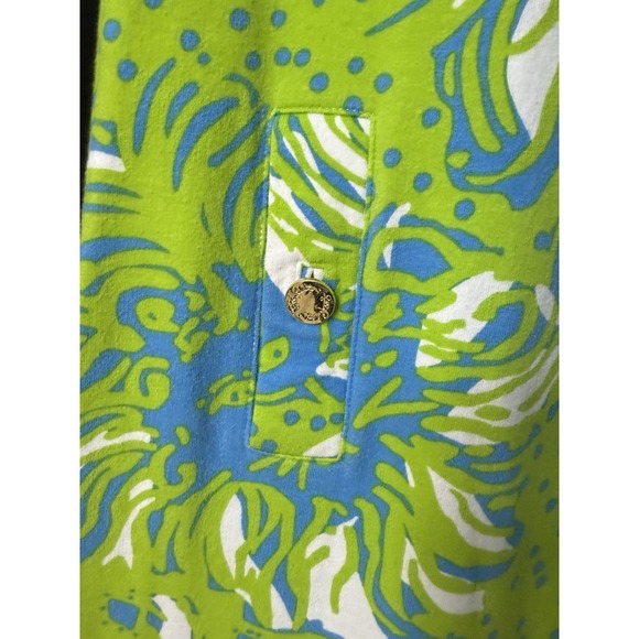 Lilly Pulitzer Limeade Roar of the Jungle Charlene‎ Shift Dress blue green small - Picture 4 of 8